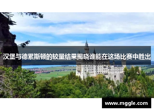 汉堡与德累斯顿的较量结果揭晓谁能在这场比赛中胜出